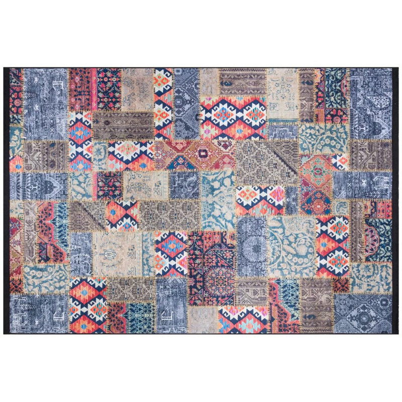 Rumaanah Cotton Patchwork Indoor / Outdoor Rug, Runner 2'7" x 9'10"