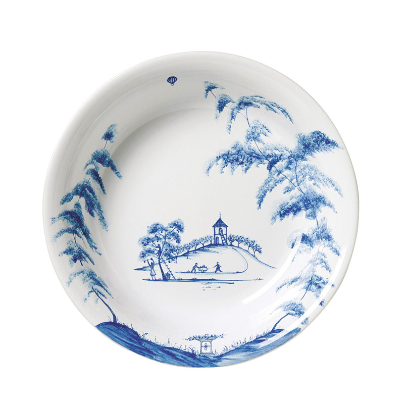 Country Estate Serving Bowl, Delft Blue, 10"