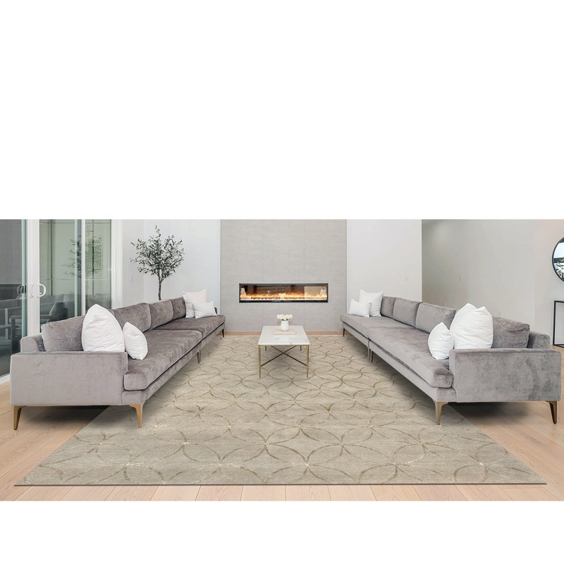 Geometric Area Rug, Rectangle 3' x 5'