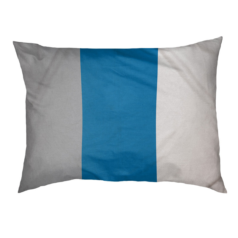 Coussin Detroit, Grand (l 50 po x P 40 po x H 7 po), Bleu