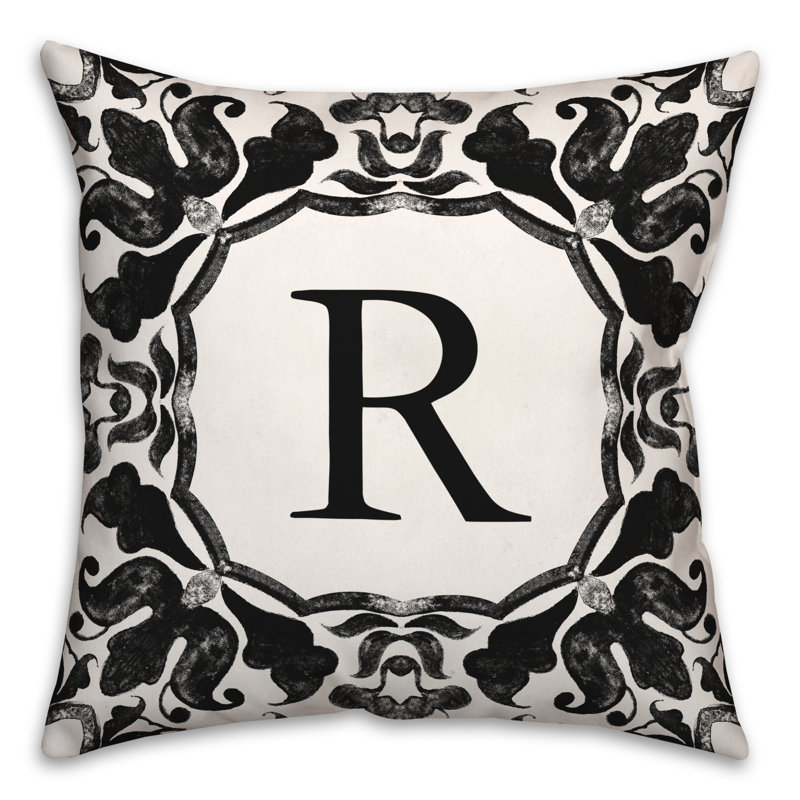  Housse et insert de coussin carré extérieur P Monogram, R