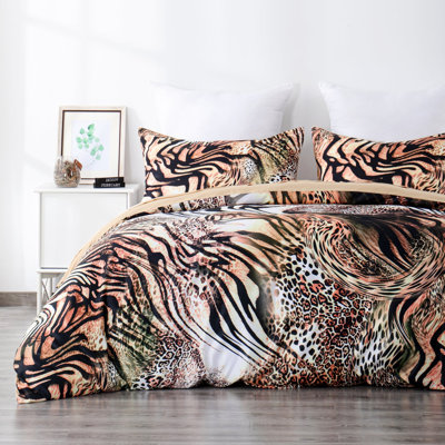 Ensemble de housse de couette en microfibre 4 pièces