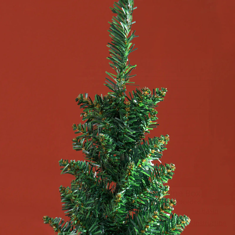 Arbre de Noël artificiel mince de 8 pi, facile à assembler et à ranger, ignifuge pour un décor des Fêtes sécuritaire, H 8 pi