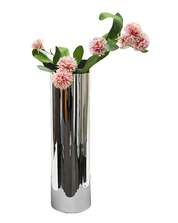Gonta Glass Table Vase, Silver, Large