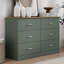 Commode double en bois manufacturé à 6 tiroirs Allyannah-109627985