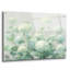  «White Hydrangea Garden Sage On Wood C» par Danhui Nai, art mural en verre acrylique, 36 po x 24 po