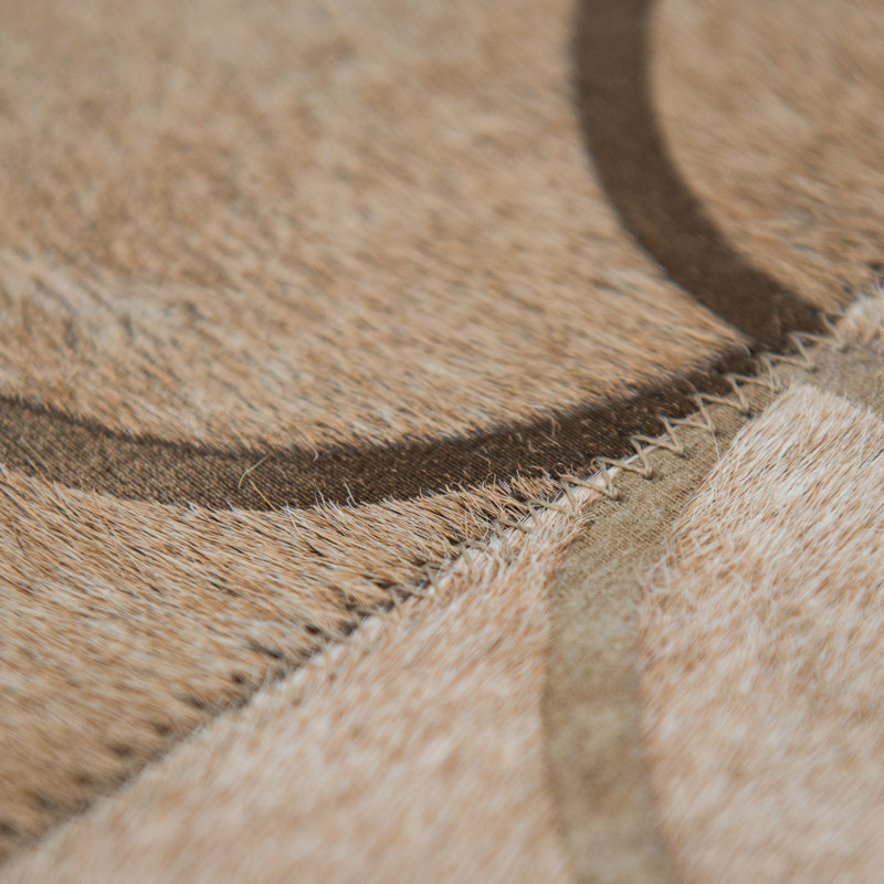 Luneta Cowhide Area Rug in Brown