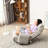 Adjustable Deck Seat With Soft Cushion And Stable Metal Frame Relaxing Lounge Chair Built-In Spring Settings