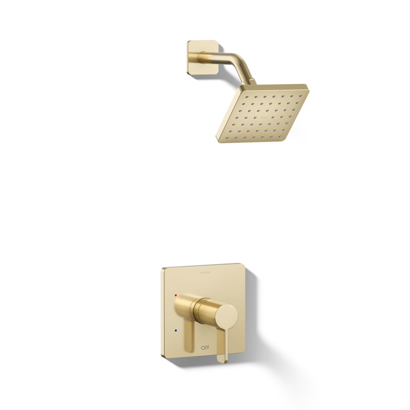 Parallel Rite-Temp Shower Head, 1.75 GPM, Vibrant French Gold