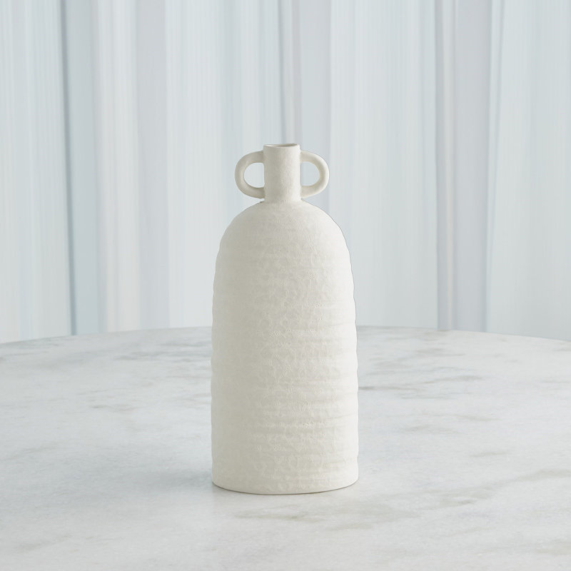 Sahara Handmade Ceramic Table Vase, 14.75" H x 6.5" W x 5" D