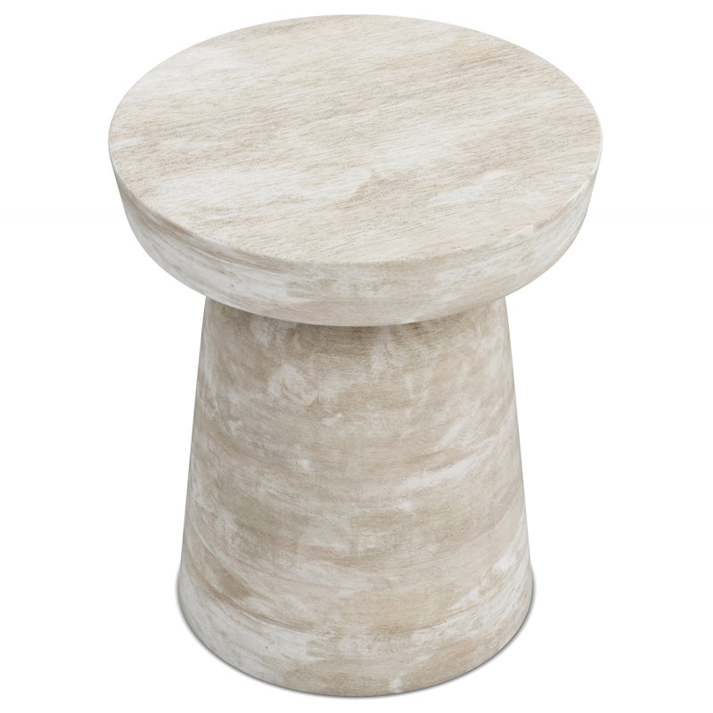 Robbie - Table d'appoint - Blanc délavé