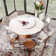 Round Dining Table With Lazy Susan Turntable Eco-Friendly And Scratch-Resistant For Dining Room Kitchen 6-8