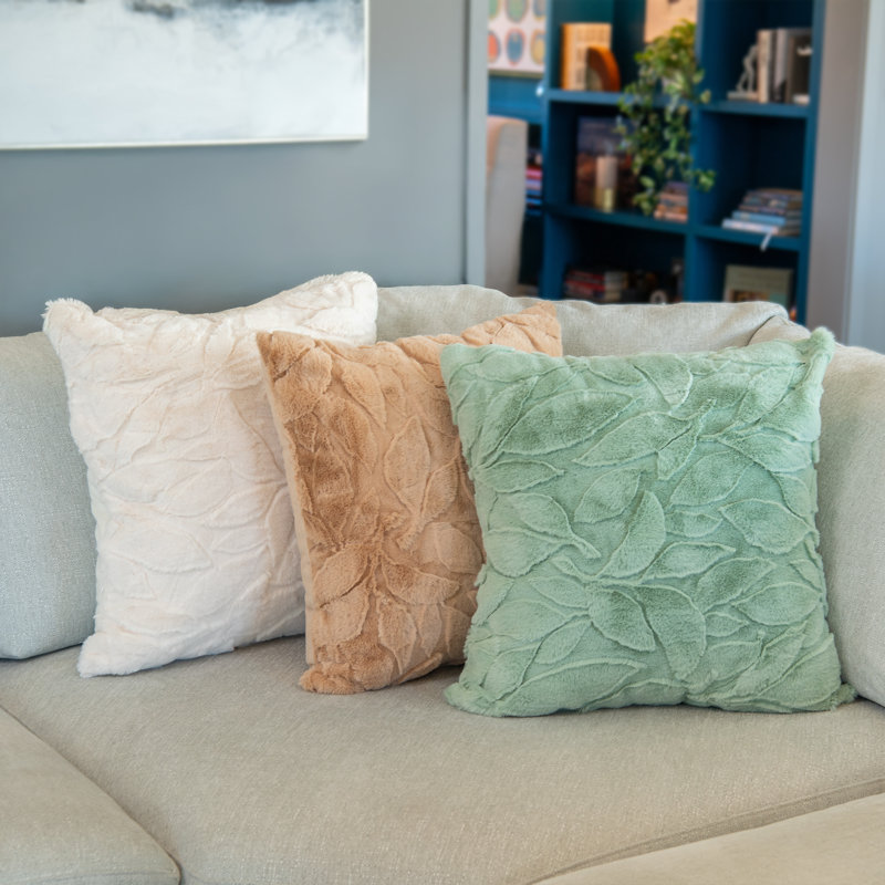 Coussin en fausse fourrure HGTV, Enneigé