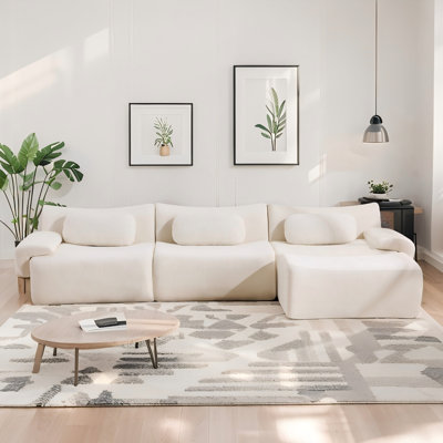 Ensemble de canapé modulaire en chenille 3 + 1 places