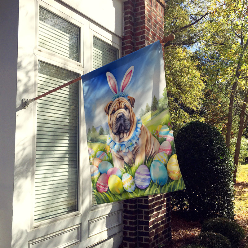 Easter Egg Hunt Double Sided 40'' H x 28'' W Polyester Easter House Flag