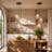 3‑Light Hammered Glass Pendant – Adjustable Height