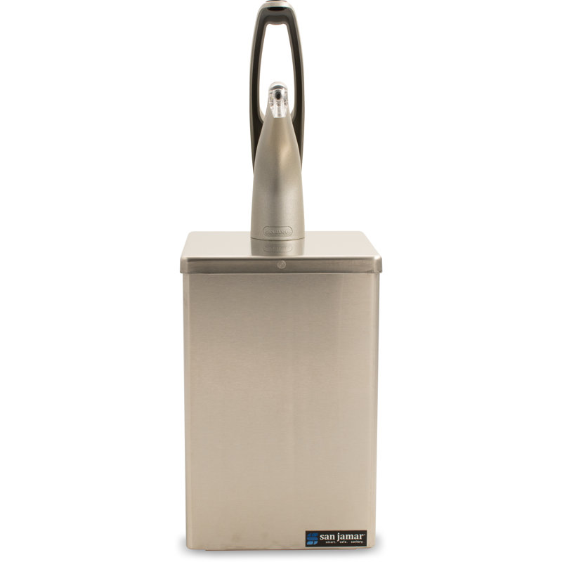Boîte de comptoir à pompe FrontLine - argent, H 13,75 po x l 10 po x L 9,25 po, gris
