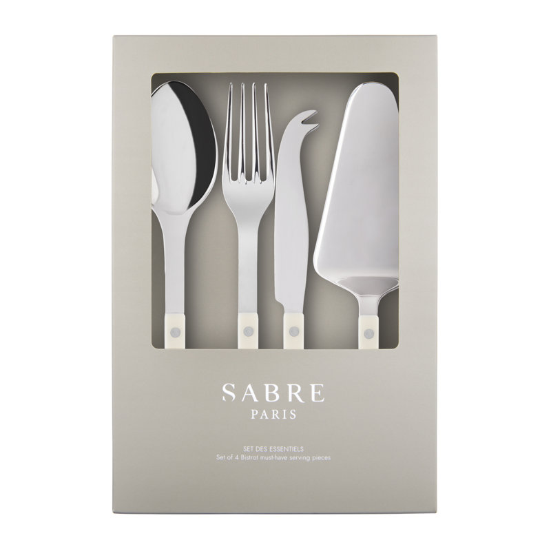 Bistrot Solid 4 - Piece Hostess Set, Ivory