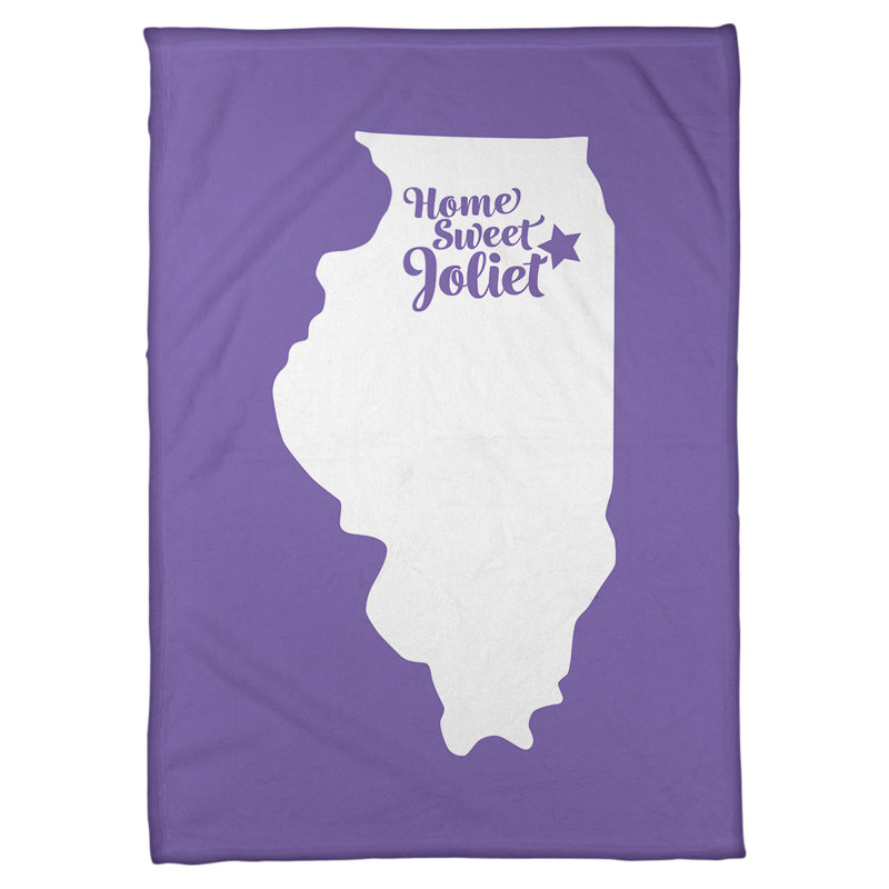 Couverture polaire joliet illinois, 50 po x 60 po, Mauve