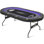 Table de poker pliable à 10 joueurs 84 po Kulamoon