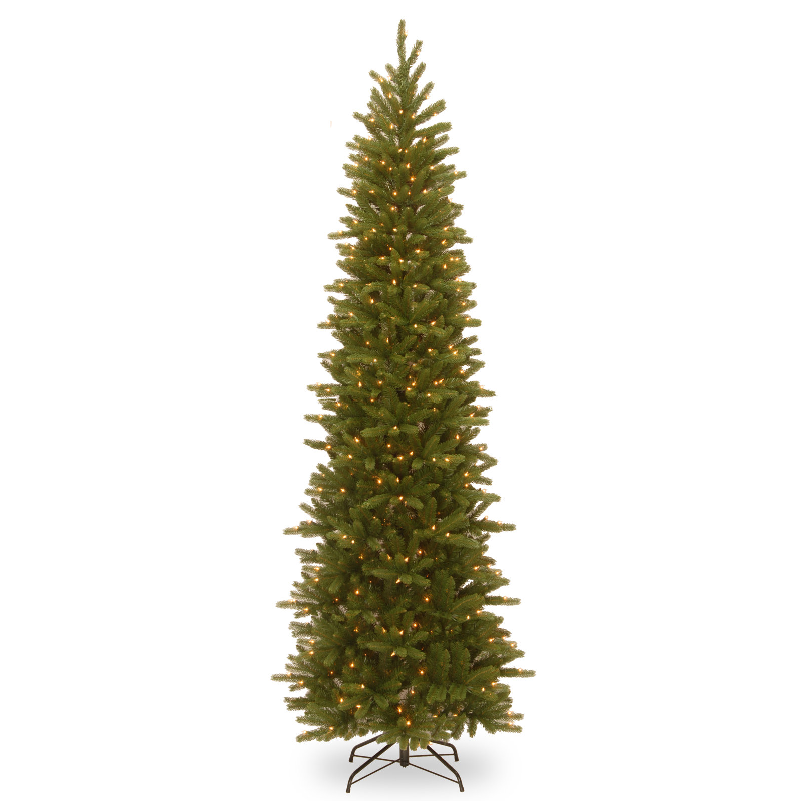 Pre-Lit Fir Pencil Slim Christmas Tree, 108"