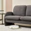 Canapé confortable rembourré en tissu Sherpa pour le salon, la chambre à coucher, un appartement et d'autres espaces