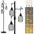 68" Dimmable Industrial Floor Lamp With 3 LED Edison Bulbs, Farmhouse Tree Floor Light For Living Room, Bedroom, Office, Birdcage-Shade Design-28843093