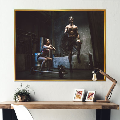Art corporel - Entraînement d'aérobie et de musculation, art mural_106255