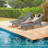 Outdoor Chaise Lounge Hdpe Reclining Chair-644212005