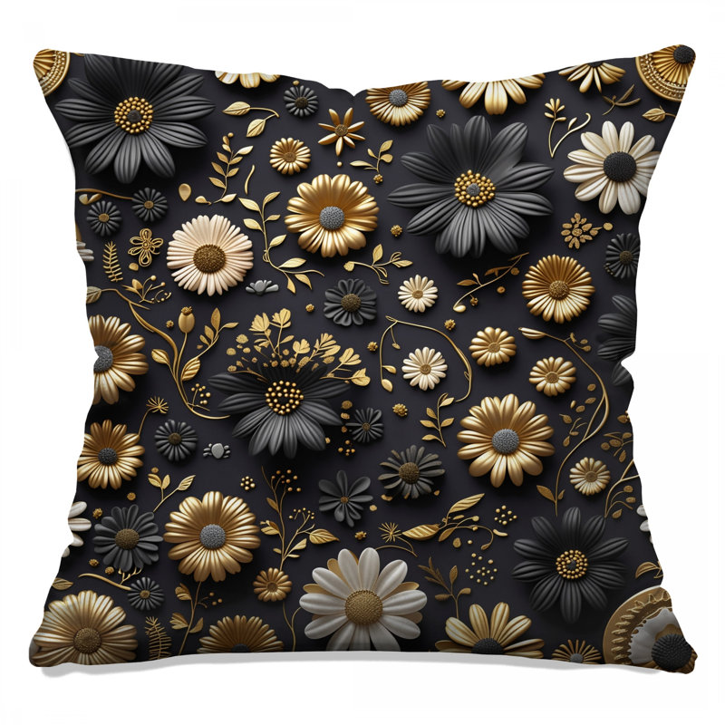Coussin Floral, 20 x 20 inches