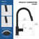 2-Function Single Handle Pull Down Kitchen Faucet with LED Light Base
