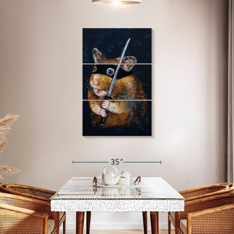 Brampt Ninja Hamster, 45" H x 28" W