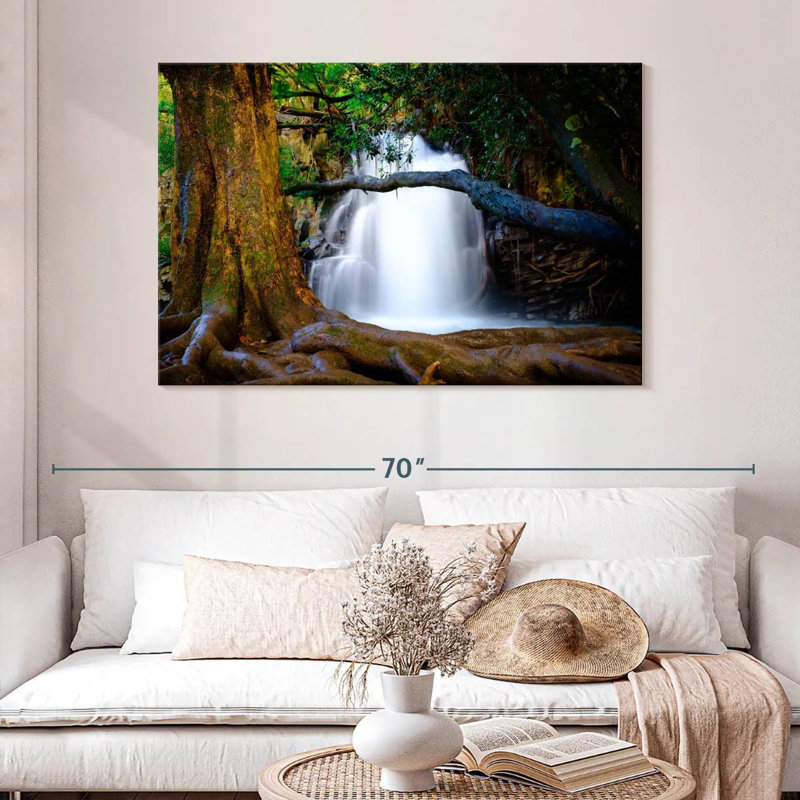 Maui, chutes d'eau jumelles, H 32 po x l 48 po