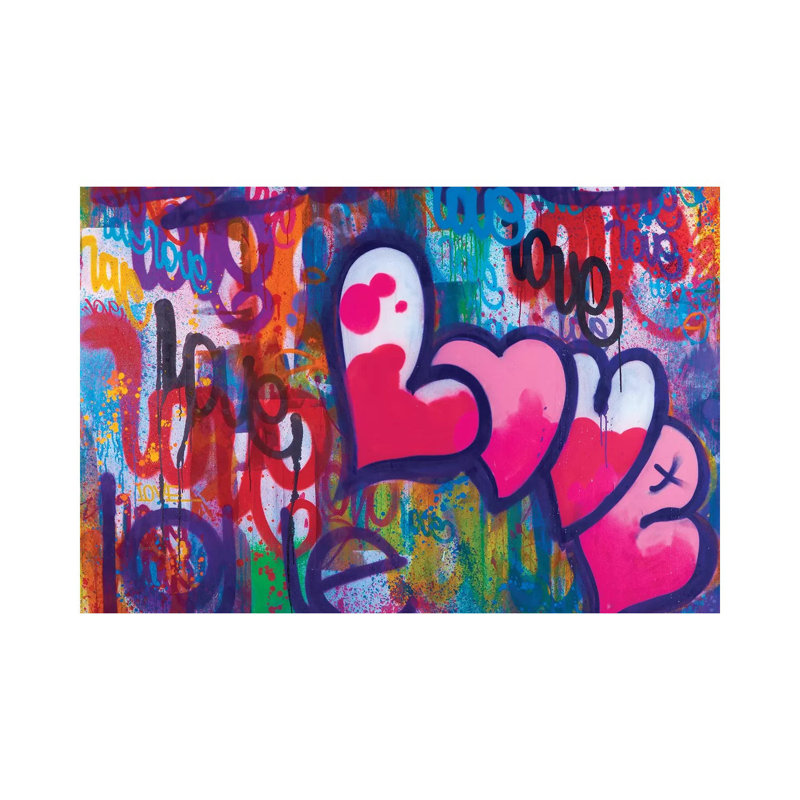 One Love IV - Wrapped Canvas Print, 20.32 cm H x 30.48 cm W