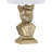 20" Gold Resin French Bulldog Bust Table Lamp With Linen Shade-1208525880-1208525887