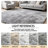 Light gray shag area rug-326123601
