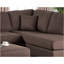 Canapé modulaire réversible et repose-pieds 3 pièces couleur chocolat-515510552