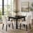 Mid-Sized Kitchen Table,Square Dining Table,Aesthetic Table