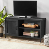 Farmhouse TV Stand For Tvs Up To 50", Rustic Gray