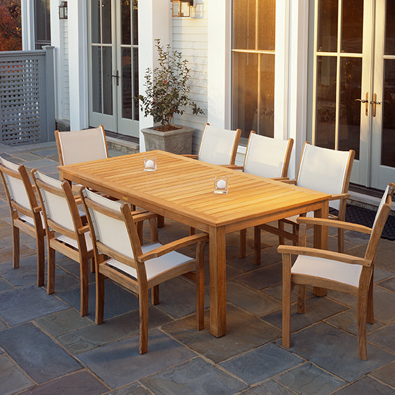 Wainscott Outdoor Dining Table, 40" W x 72" L x 29" H