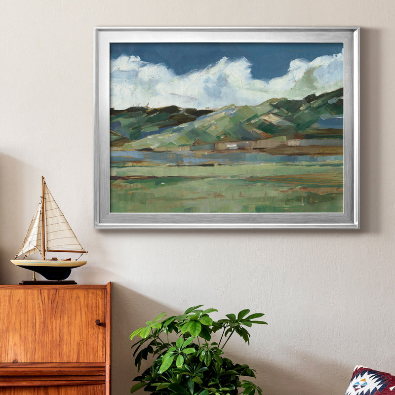 Western Sky I - peinture encadrée, H 22,5 po x l 30,5 po x P 1 po, Argent, Pas de tapis