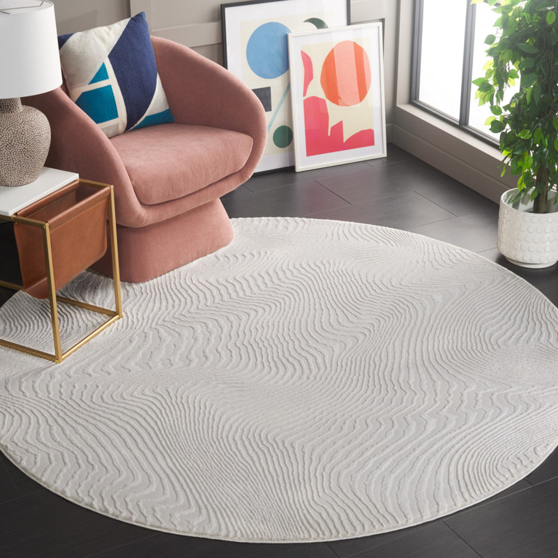 Tapis abstrait Frederich Performance, Rond 6 pi 7 po