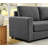 100" Modern L-Shaped Convertible Sectional - Chenille Upholstery & Solid Wood Frame-542070259