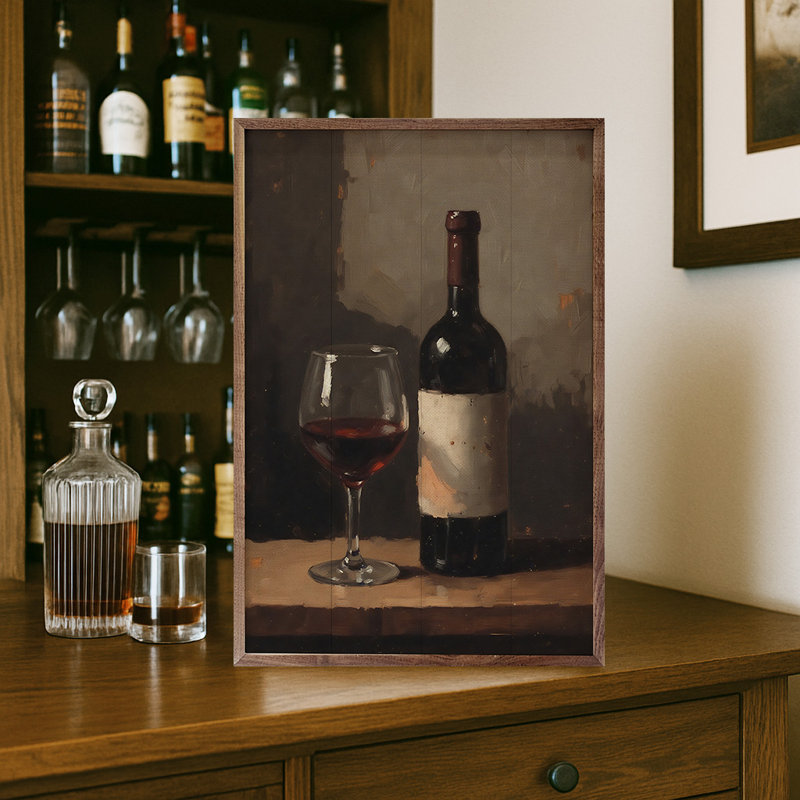Vin rouge, H 24 po x l 16 po