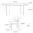 French style home oval dining table sets