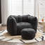 Sofas Upholstered Accent Chair with Ottoman-123028592-123028591