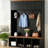 Farmhouse 4-in-1 Entryway Hall Tree with Cabinets, Shoe Bench and Hooks, All-in-One Mudroom Organizer-2086289702