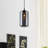 Braydon Mini Pendant Light - Single Bulb Hanging Fixture with Minimalist Modern Cylindrical Smoke Grey Shade, Adjustable Black Cord - Kitchen, Dining Room, Bar Lighting-393528816