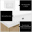 Meuble-lavabo simple 24 po avec comptoir en quartz et dosseret