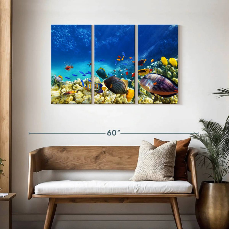 Marine Life, 28" H x 45" W